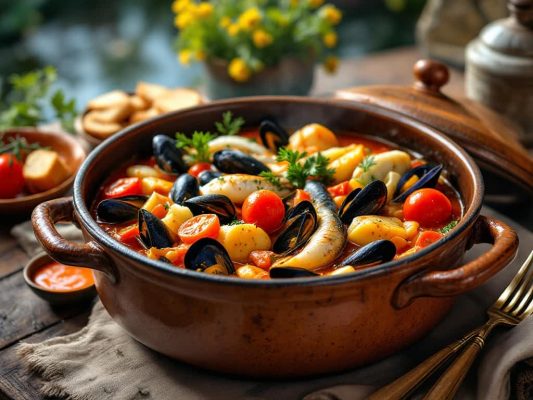 Casserole de bouillabaisse