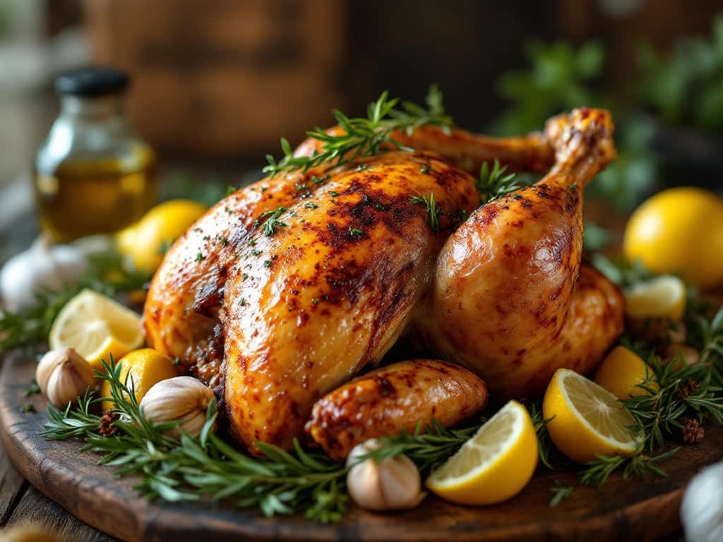 Poullet Roti Poulet rôti aux herbes - Recette rapide | Cuisine Express
