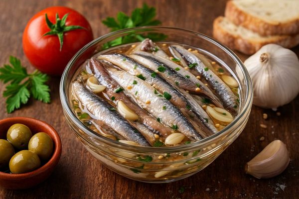 Bol d'anchois au vinaigre