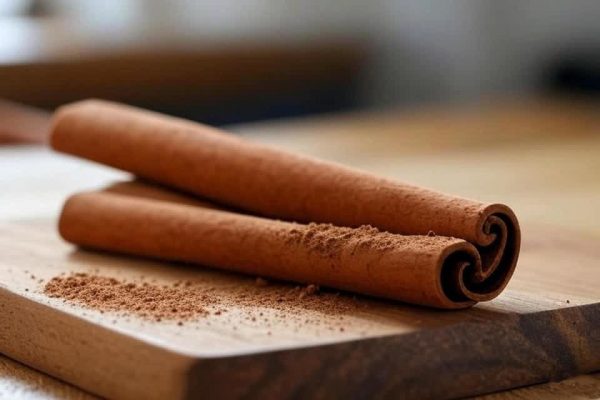 Bâton de cannelle en gros plan