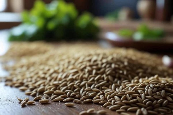 Petit tas de graines de cumin