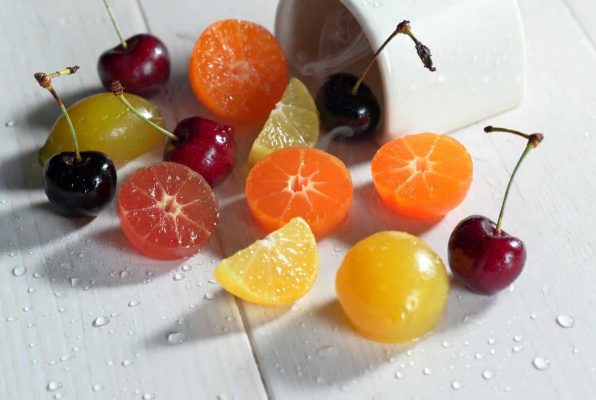 Divers fruits confits