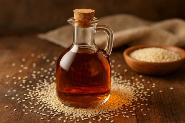 Fiole d'huile de sésame