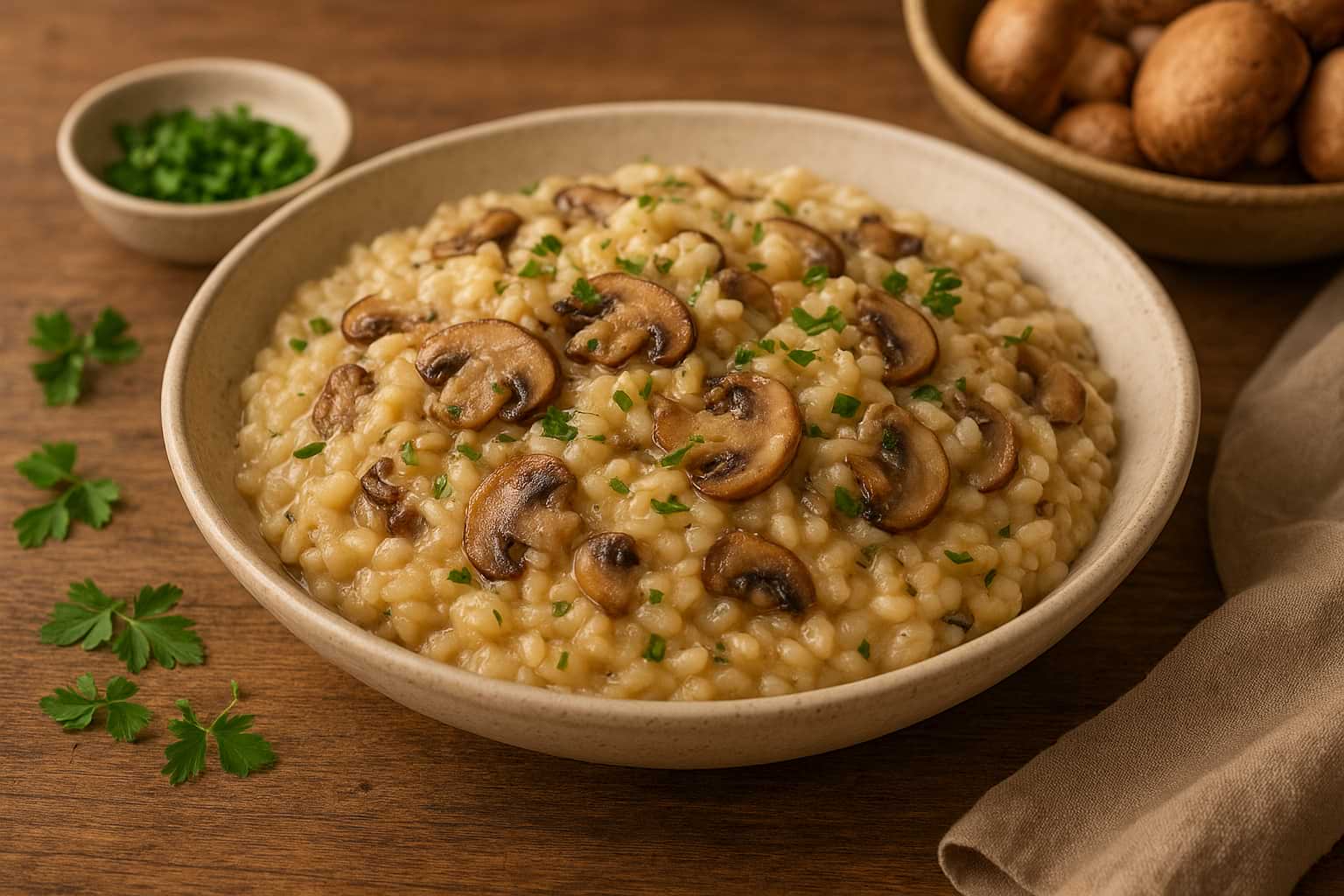 Risotto aux champignons (version express)