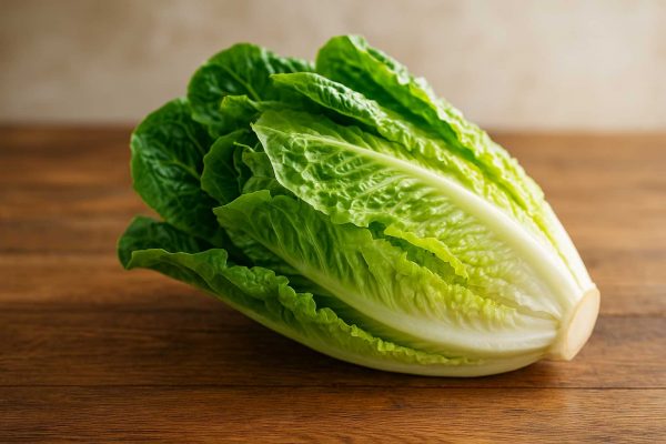 Belle laitue romaine sur une table