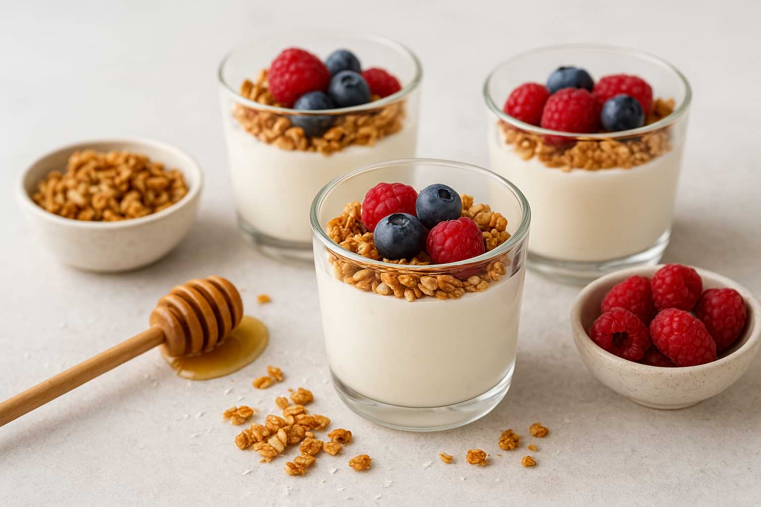 Yaourt au miel et granola