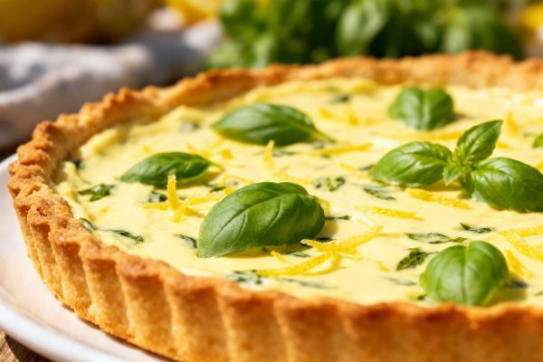 Tarte citron-basilic